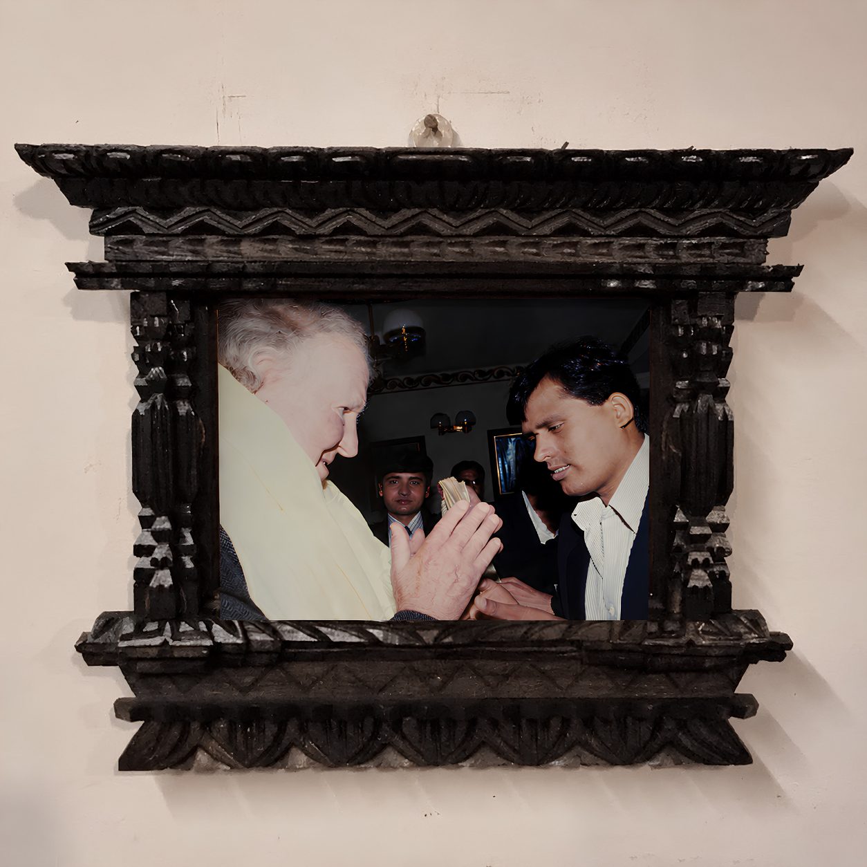 Our late founder with Sir Edmund Hillary